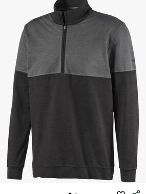 Puma Cloudspum Warm Up 1/4 Zip - Noir Quiet Shade